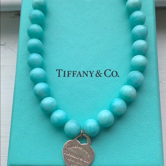 Tiffany & Co. Jewelry - Tiffany bracelet blue bead